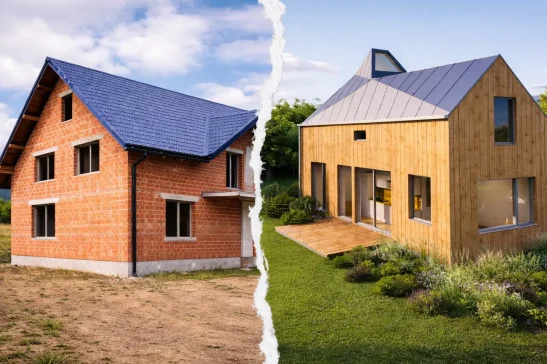 dřevostavba nebo zděný dům